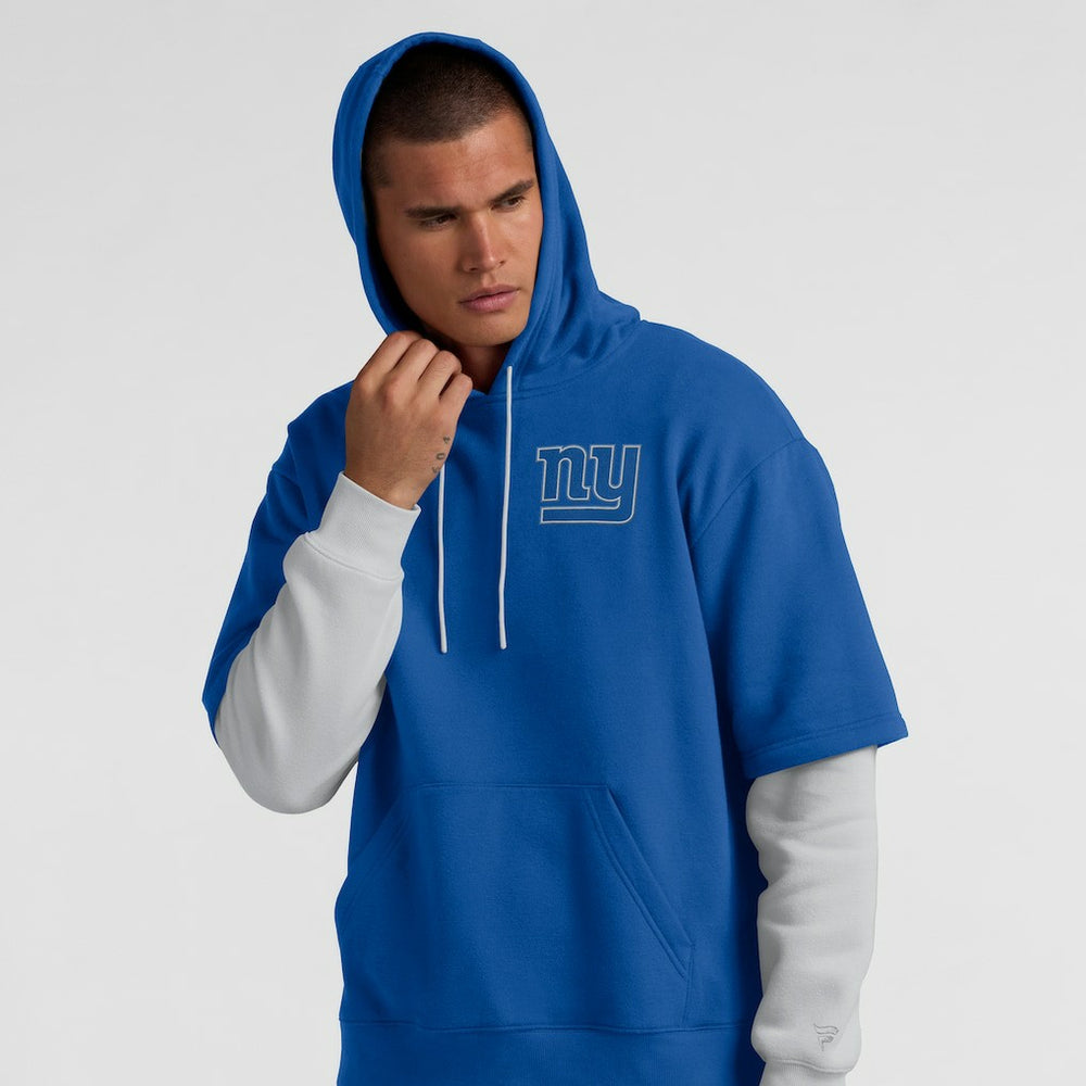 New York Giants Unisex Sleek Elements Pullover Hoodie - Royal Hoodies