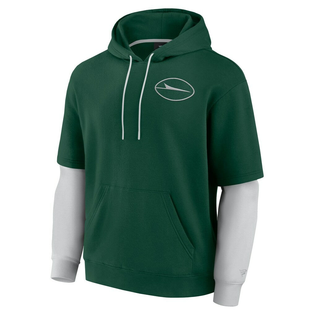 New York Jets Unisex Sleek Elements Pullover Hoodie - Green Hoodies
