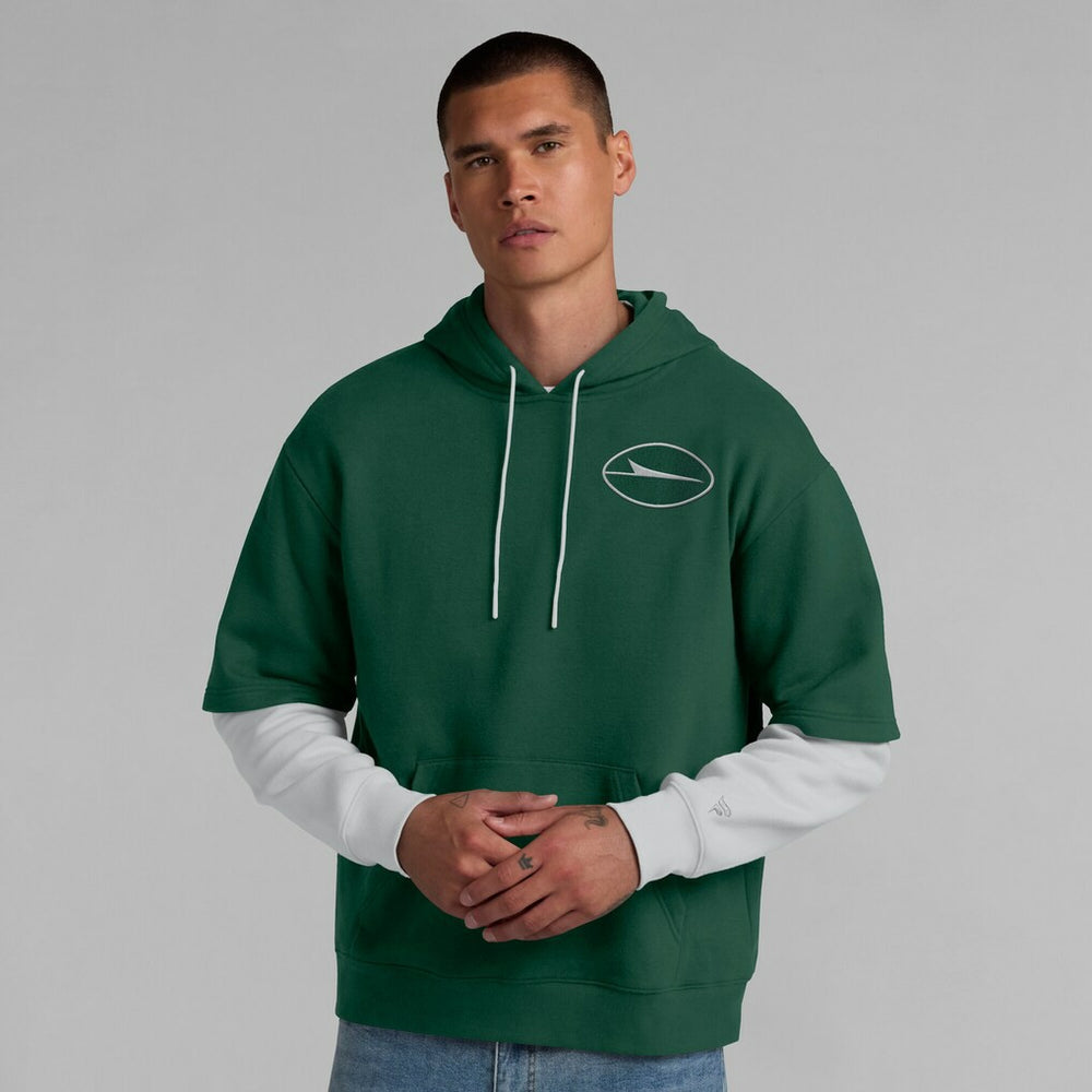 New York Jets Unisex Sleek Elements Pullover Hoodie - Green Hoodies