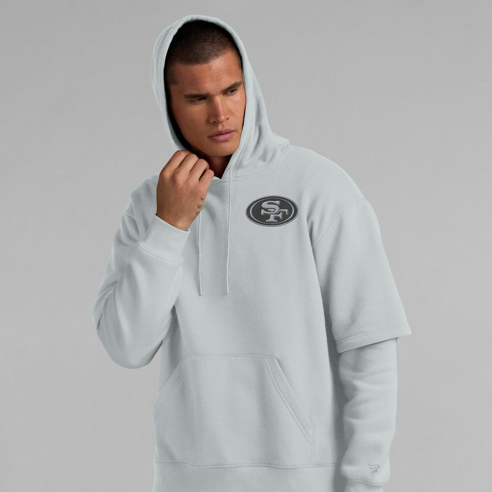 San Francisco 49ers Unisex Sleek Elements Pullover Hoodie - Gray Hoodies