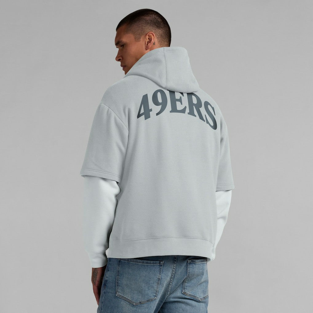 San Francisco 49ers Unisex Sleek Elements Pullover Hoodie - Gray Hoodies