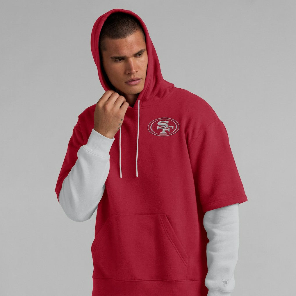 San Francisco 49ers Unisex Sleek Elements Pullover Hoodie - Scarlet Hoodies