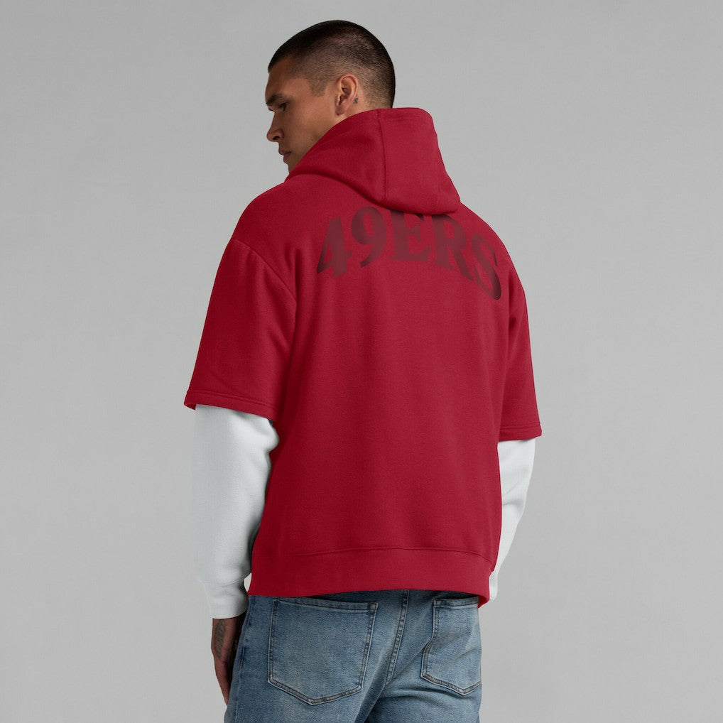 San Francisco 49ers Unisex Sleek Elements Pullover Hoodie - Scarlet Hoodies
