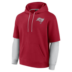 Tampa Bay Buccaneers Unisex Sleek Elements Pullover Hoodie - Red Hoodies