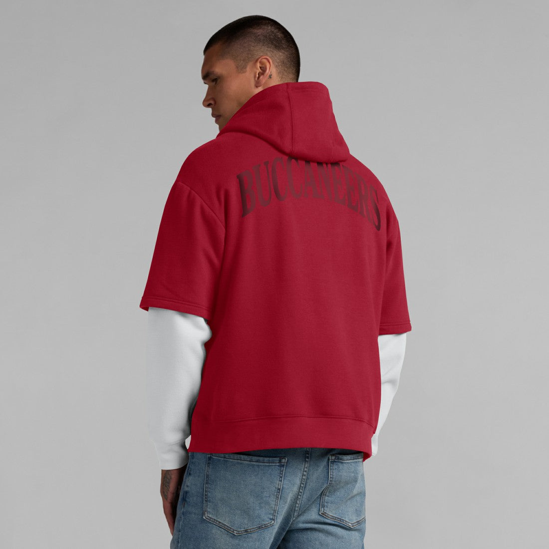 Tampa Bay Buccaneers Unisex Sleek Elements Pullover Hoodie - Red Hoodies