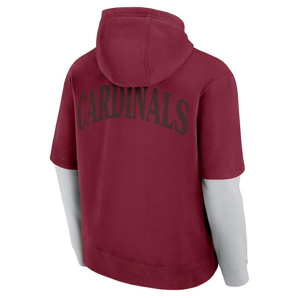Arizona Cardinals Unisex Sleek Elements Pullover Hoodie - Cardinal Hoodies
