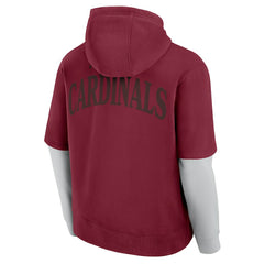 Arizona Cardinals Unisex Sleek Elements Pullover Hoodie - Cardinal Hoodies