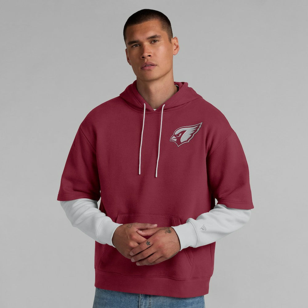 Arizona Cardinals Unisex Sleek Elements Pullover Hoodie - Cardinal Hoodies