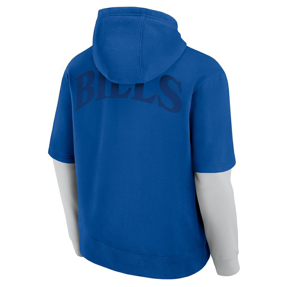 Buffalo Bills Unisex Sleek Elements Pullover Hoodie - Royal Hoodies