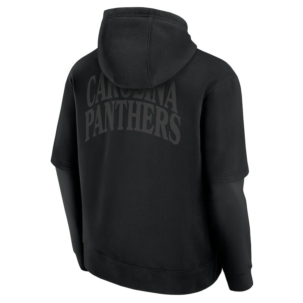 Carolina Panthers Unisex Sleek Elements Pullover Hoodie - Black Hoodies