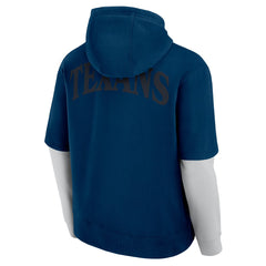 Houston Texans Unisex Sleek Elements Pullover Hoodie - Navy Hoodies