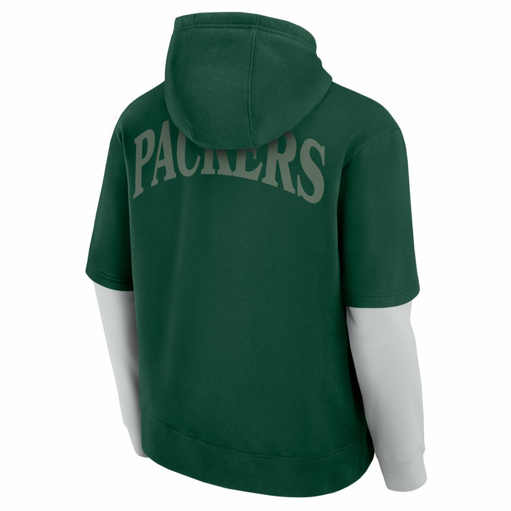 Green Bay Packers Unisex Sleek Elements Pullover Hoodie - Green Hoodies