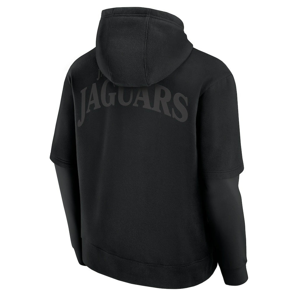 Jacksonville Jaguars Unisex Sleek Elements Pullover Hoodie - Black Hoodies