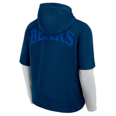 Chicago Bears Unisex Sleek Elements Pullover Hoodie - Navy Hoodies