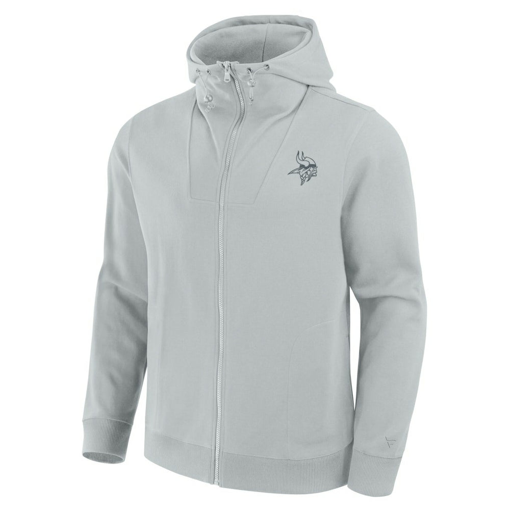 Minnesota Vikings Unisex Front Office Full-Zip Hoodie - Gray Hoodies