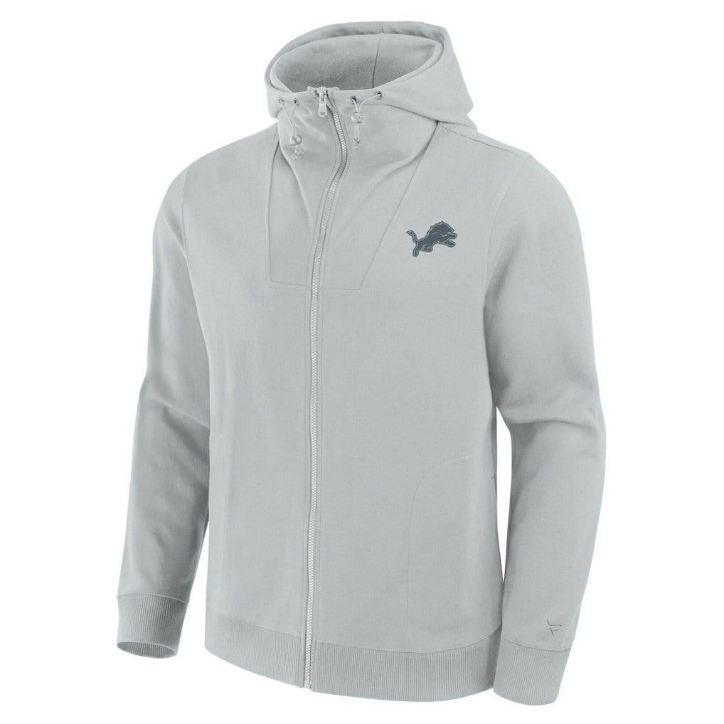 Detroit Lions Unisex Front Office Full-Zip Hoodie - Gray Hoodies