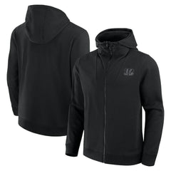 Cincinnati Bengals Unisex Front Office Full-Zip Hoodie - Black Hoodies