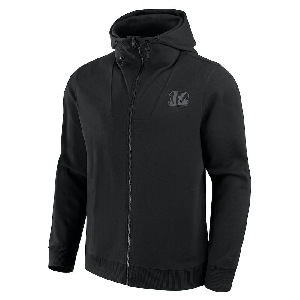 Cincinnati Bengals Unisex Front Office Full-Zip Hoodie - Black Hoodies