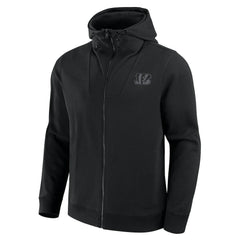 Cincinnati Bengals Unisex Front Office Full-Zip Hoodie - Black Hoodies
