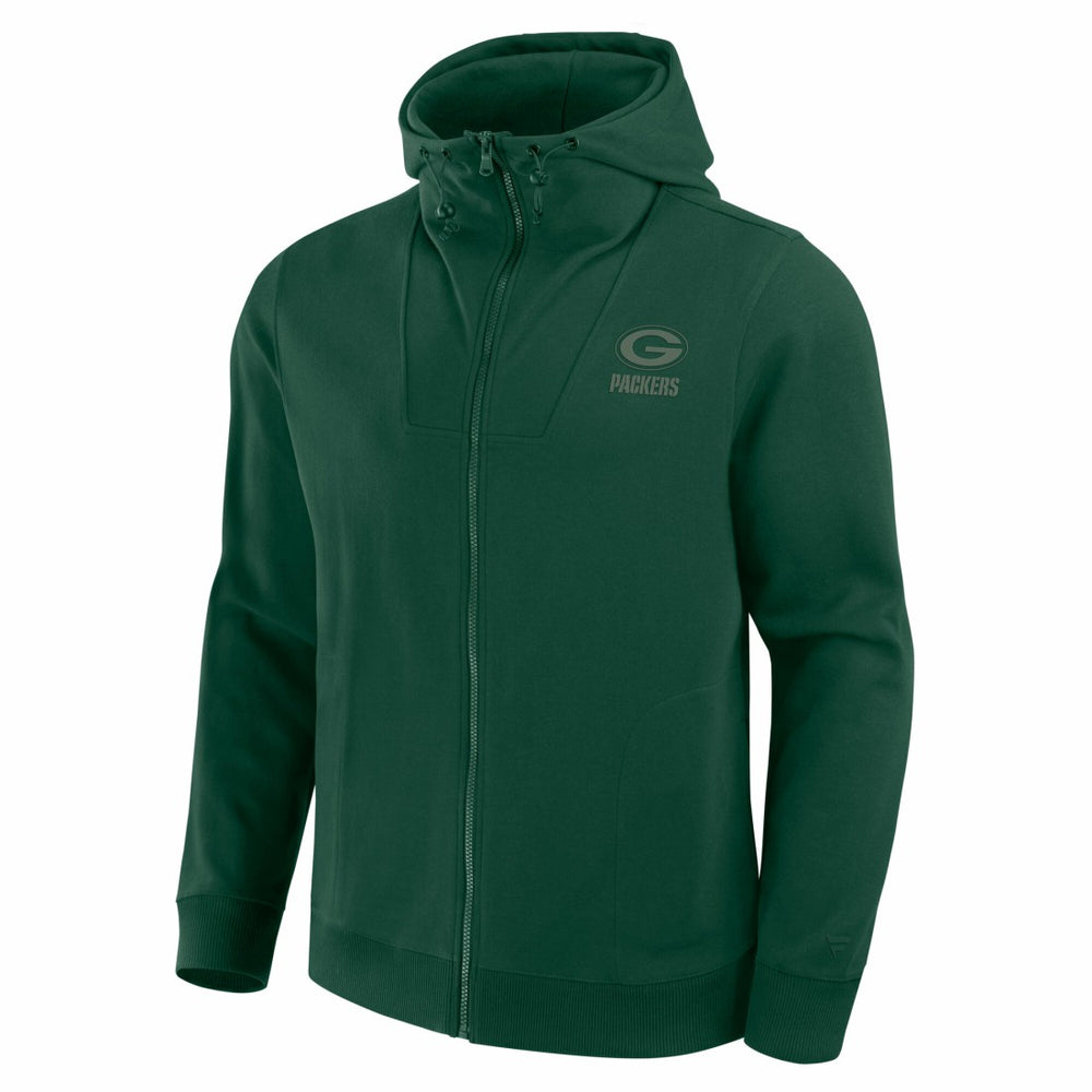 Green Bay Packers Unisex Front Office Full-Zip Hoodie - Green Hoodies