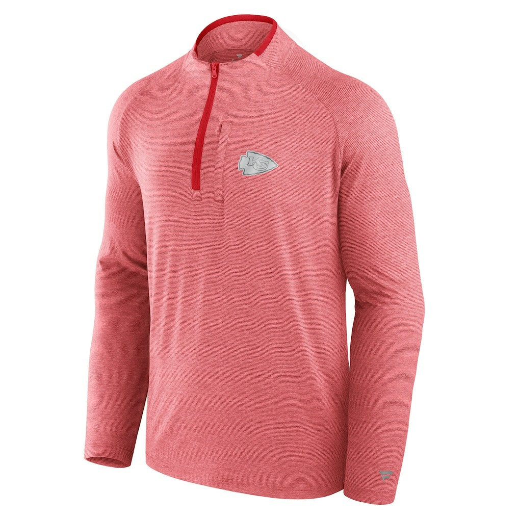 Kansas City Chiefs Unisex Front Office Performance Primary Quarter-Zip Jacket - Red Jackets