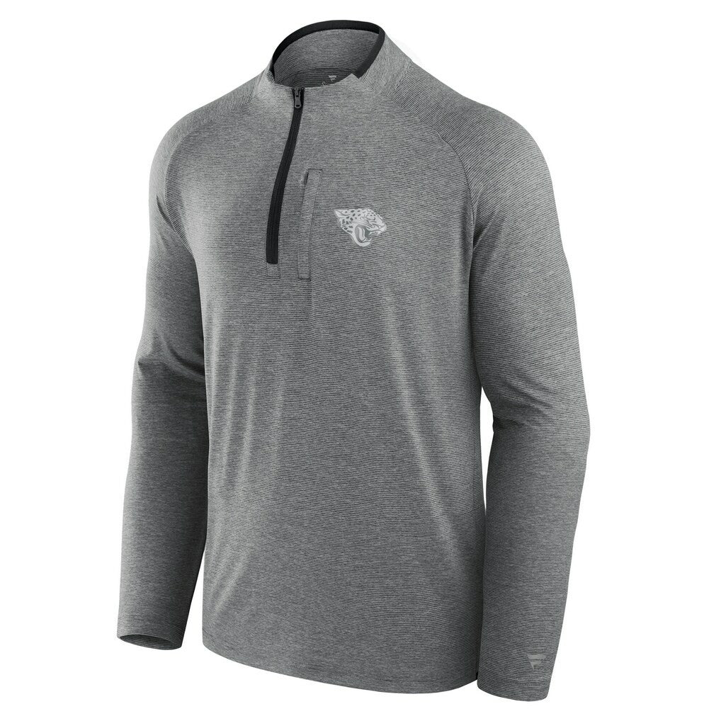 Jacksonville Jaguars Unisex Front Office Performance Primary Quarter-Zip Jacket - Charcoal Jackets