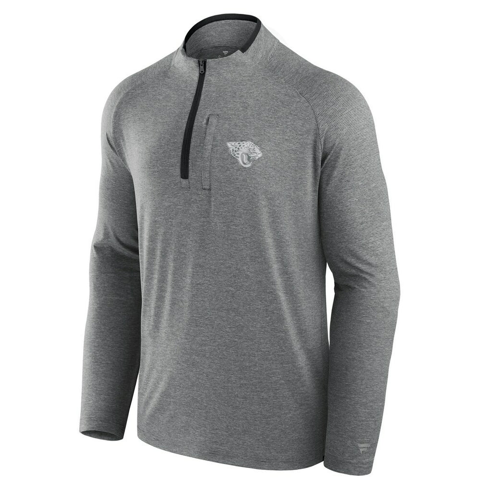 Jacksonville Jaguars Unisex Front Office Performance Primary Quarter-Zip Jacket - Charcoal Jackets