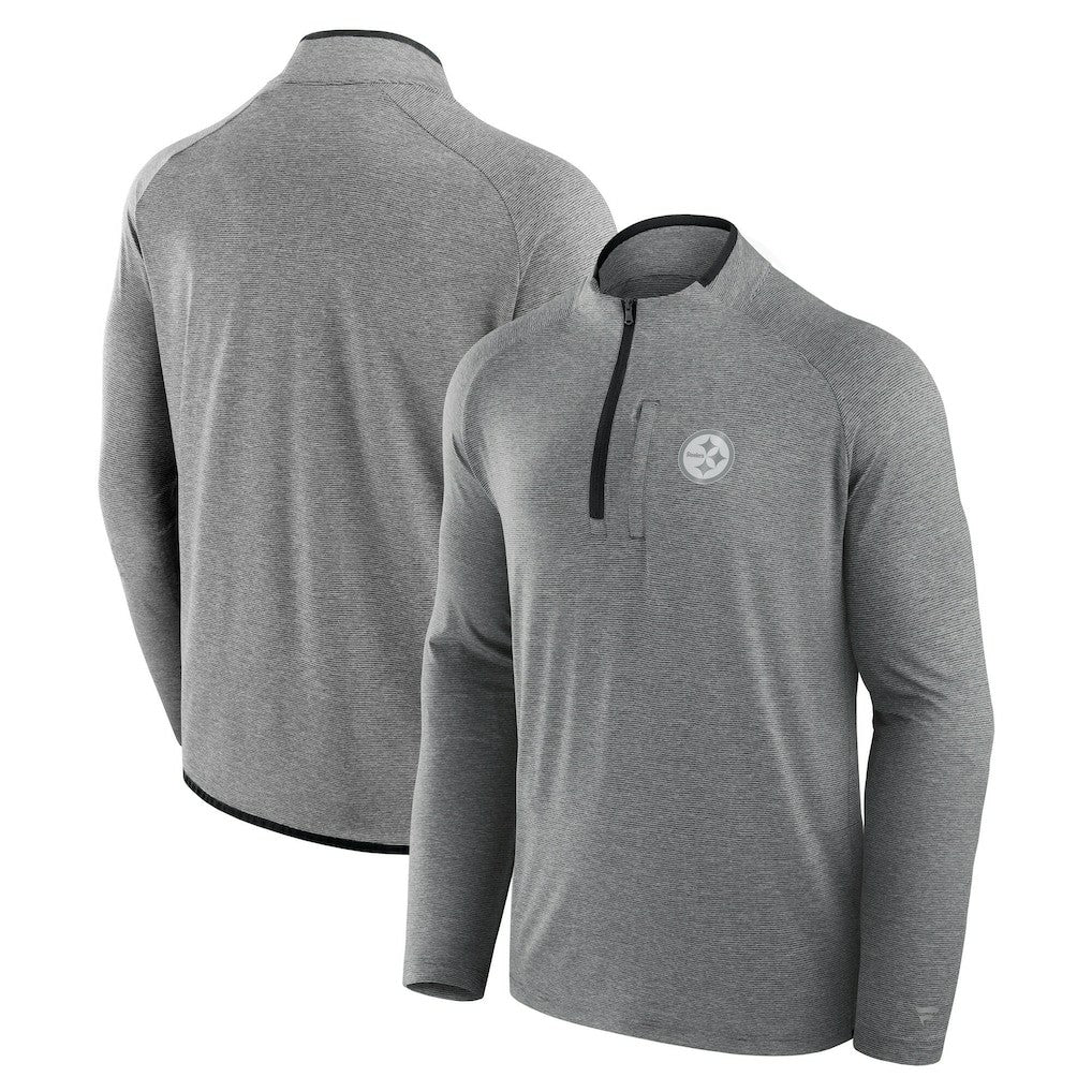 Pittsburgh Steelers Unisex Front Office Performance Primary Quarter-Zip Jacket - Charcoal Jackets