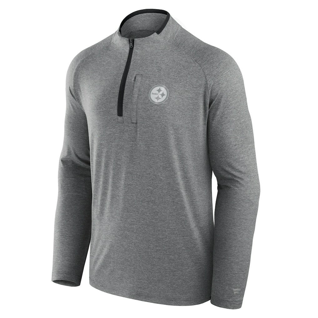 Pittsburgh Steelers Unisex Front Office Performance Primary Quarter-Zip Jacket - Charcoal Jackets