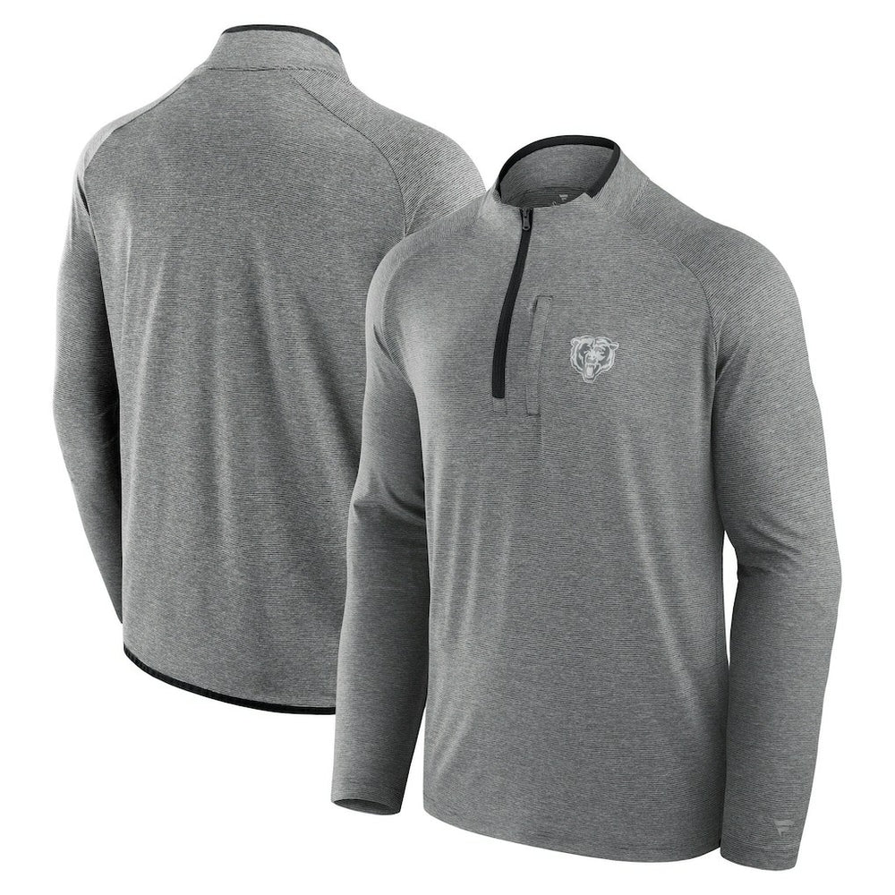 Chicago Bears Unisex Front Office Performance Primary Quarter-Zip Jacket - Charcoal Jackets