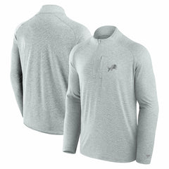 Detroit Lions Unisex Front Office Performance Primary Quarter-Zip Jacket - Gray Jackets