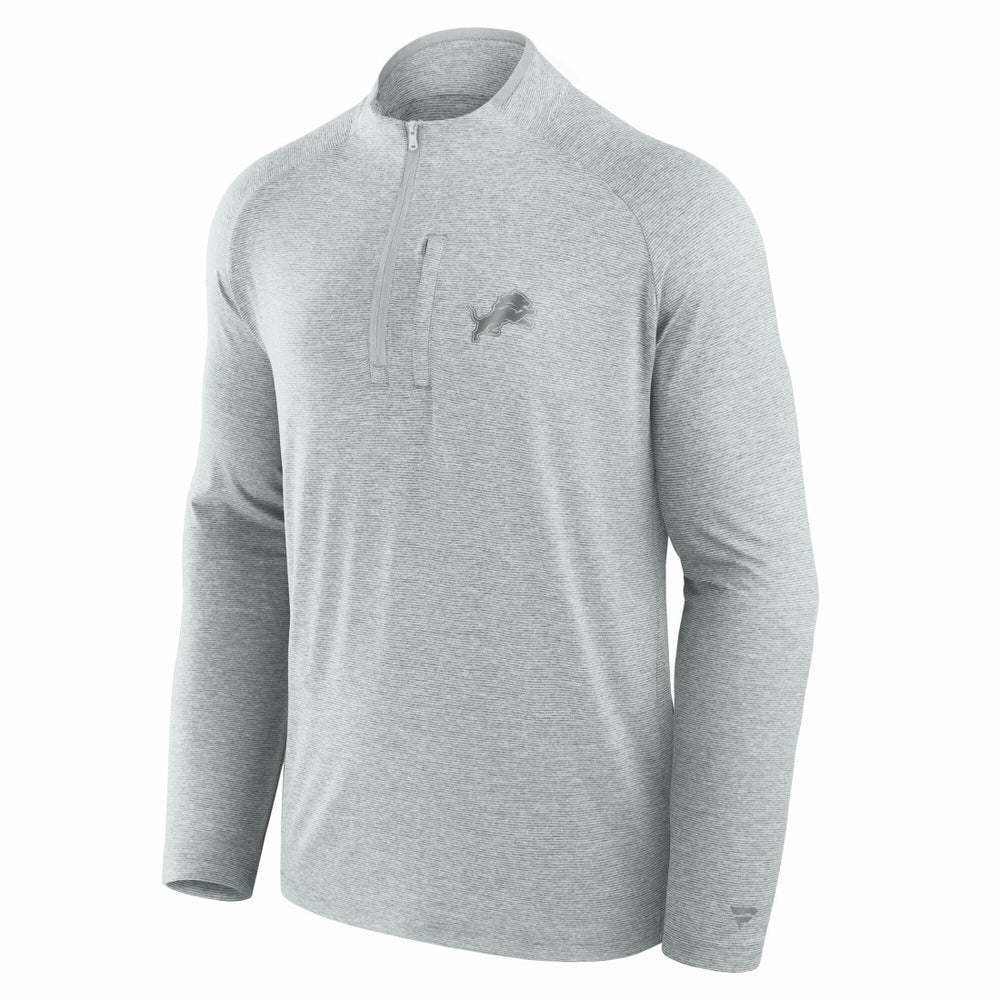Detroit Lions Unisex Front Office Performance Primary Quarter-Zip Jacket - Gray Jackets
