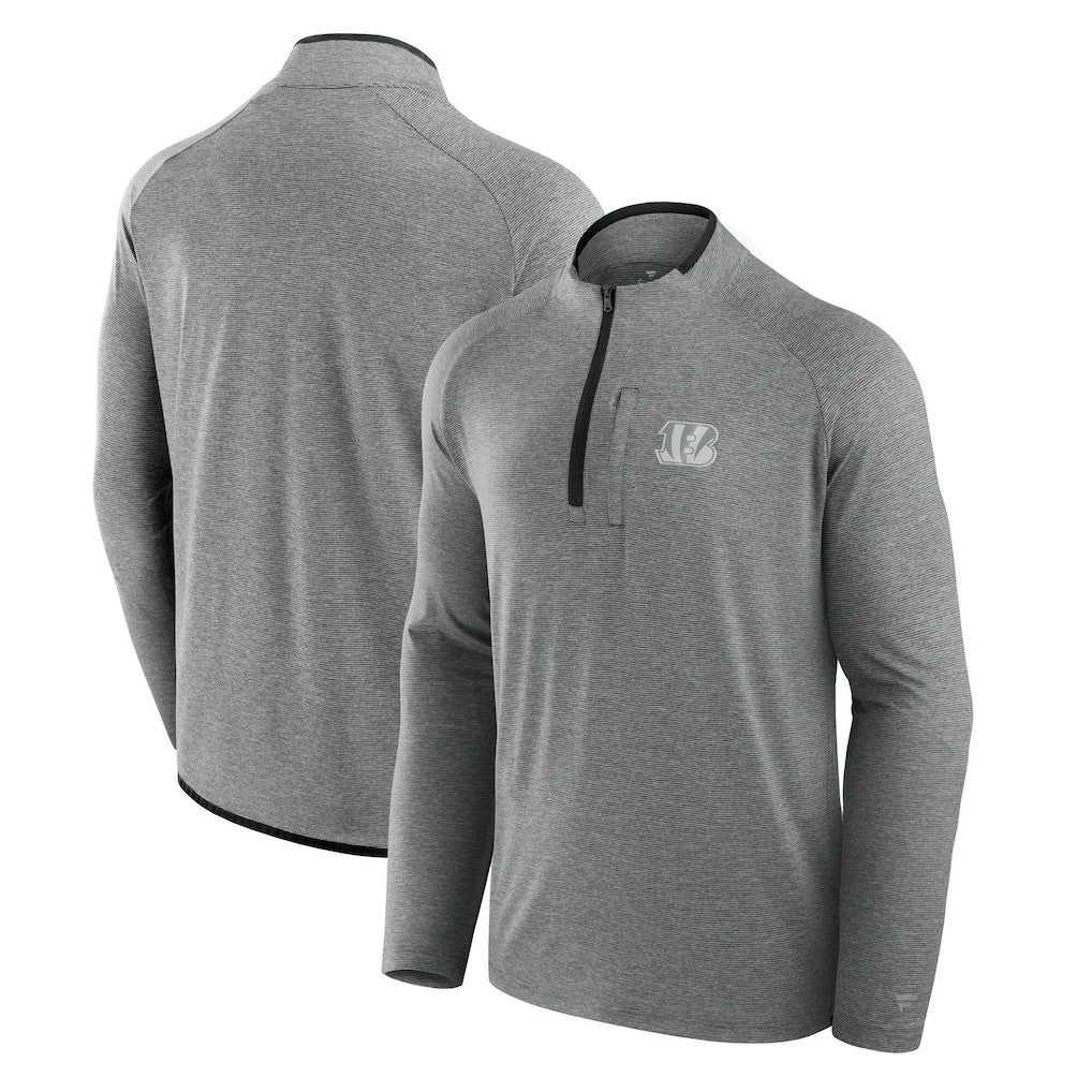 Cincinnati Bengals Unisex Front Office Performance Primary Quarter-Zip Jacket - Charcoal Jackets