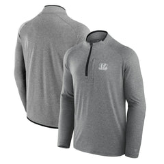 Cincinnati Bengals Unisex Front Office Performance Primary Quarter-Zip Jacket - Charcoal Jackets