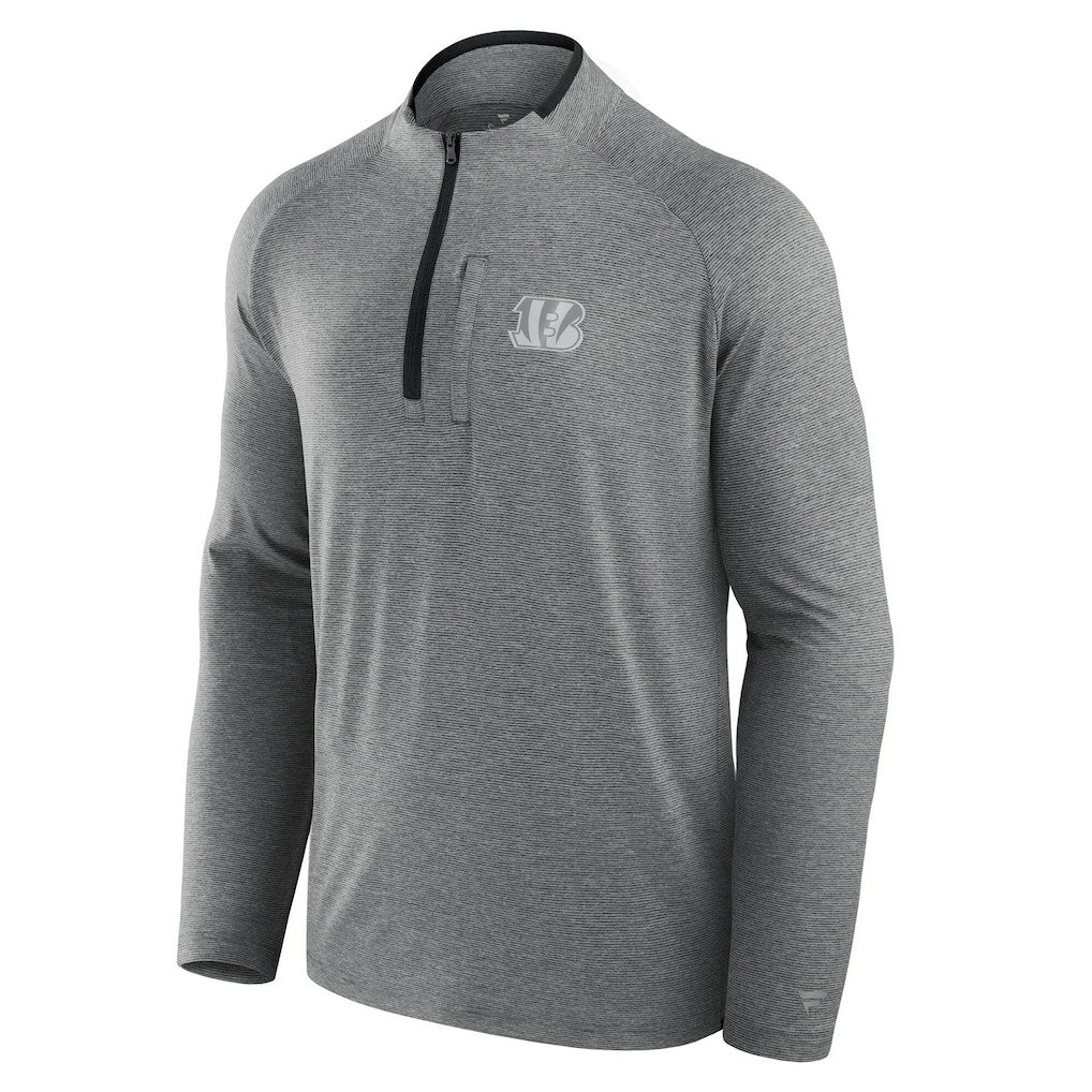 Cincinnati Bengals Unisex Front Office Performance Primary Quarter-Zip Jacket - Charcoal Jackets