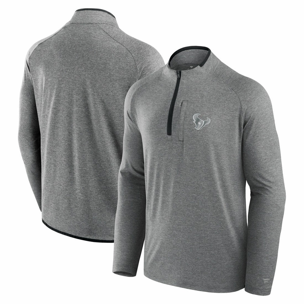 Houston Texans Unisex Front Office Performance Primary Quarter-Zip Jacket - Charcoal Jackets
