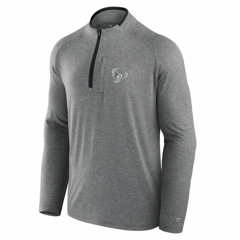 Houston Texans Unisex Front Office Performance Primary Quarter-Zip Jacket - Charcoal Jackets