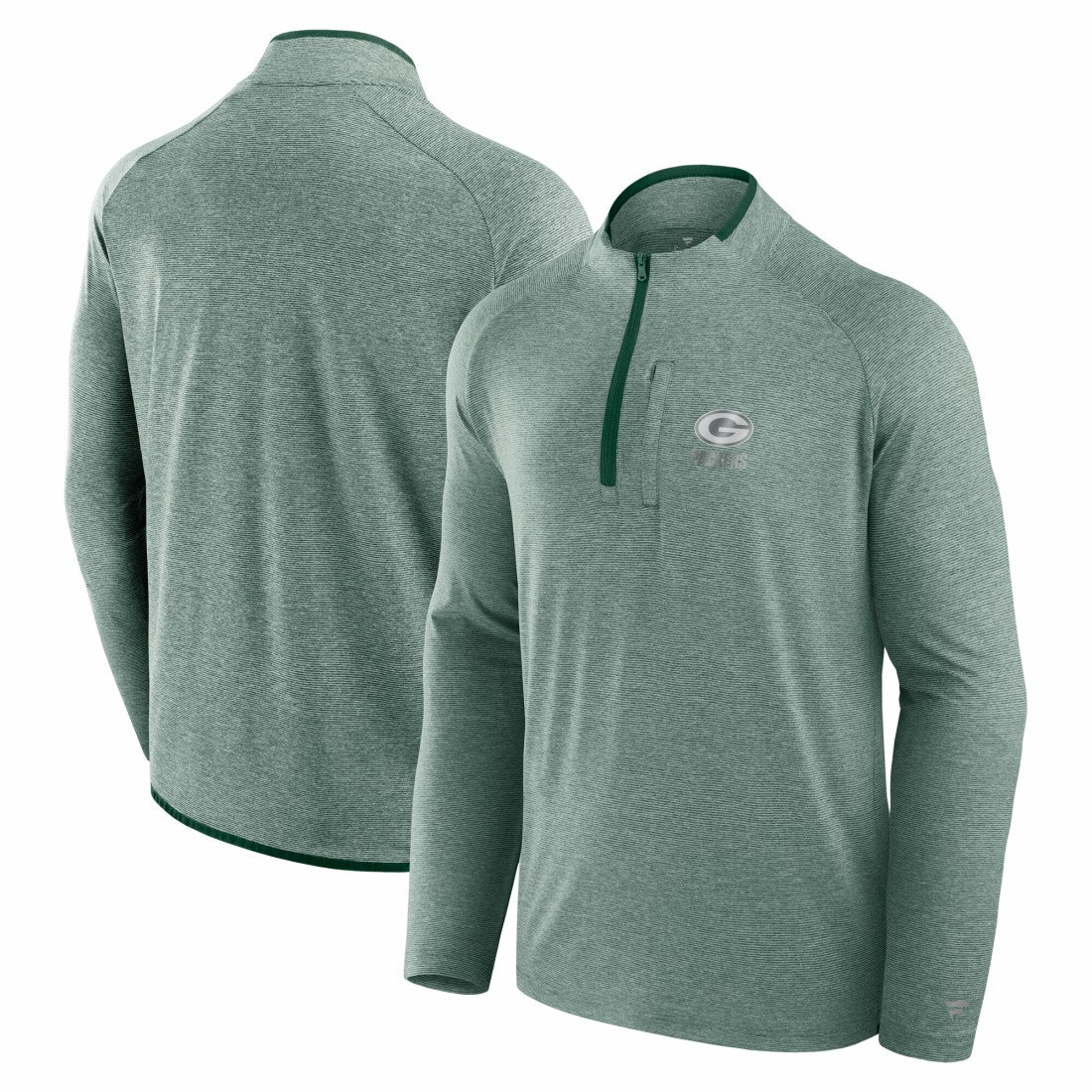 Green Bay Packers Unisex Front Office Performance Primary Quarter-Zip Jacket - Green Jackets