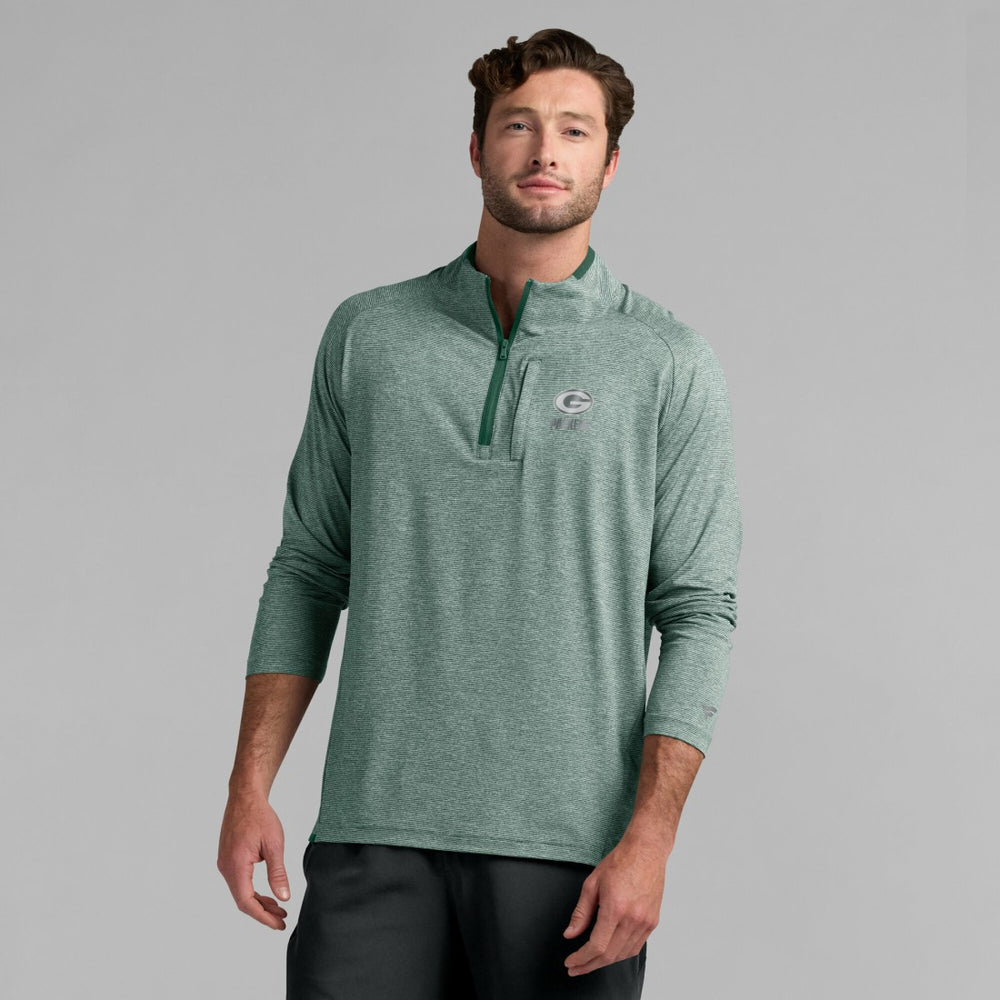 Green Bay Packers Unisex Front Office Performance Primary Quarter-Zip Jacket - Green Jackets