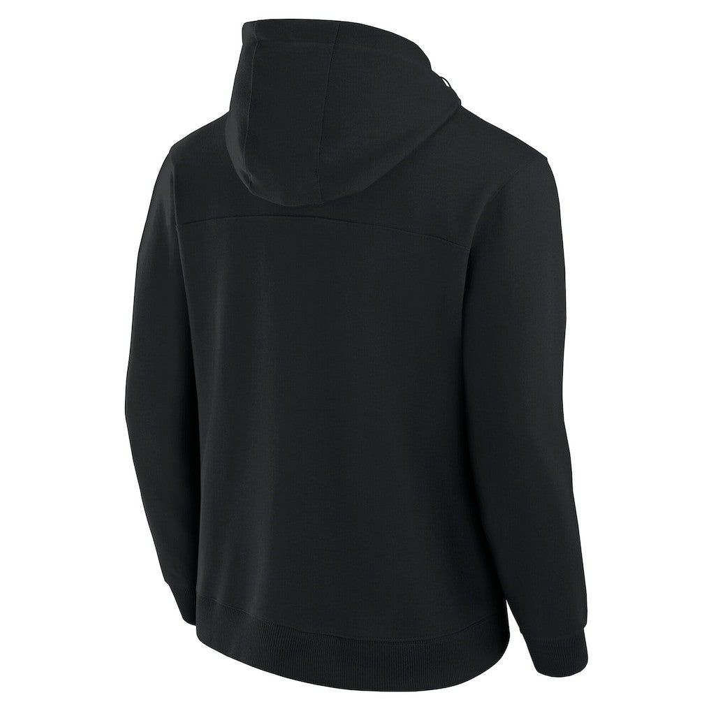 Miami Dolphins Unisex Front Office Tonal Tri-Blend Pullover Hoodie - Black Hoodies