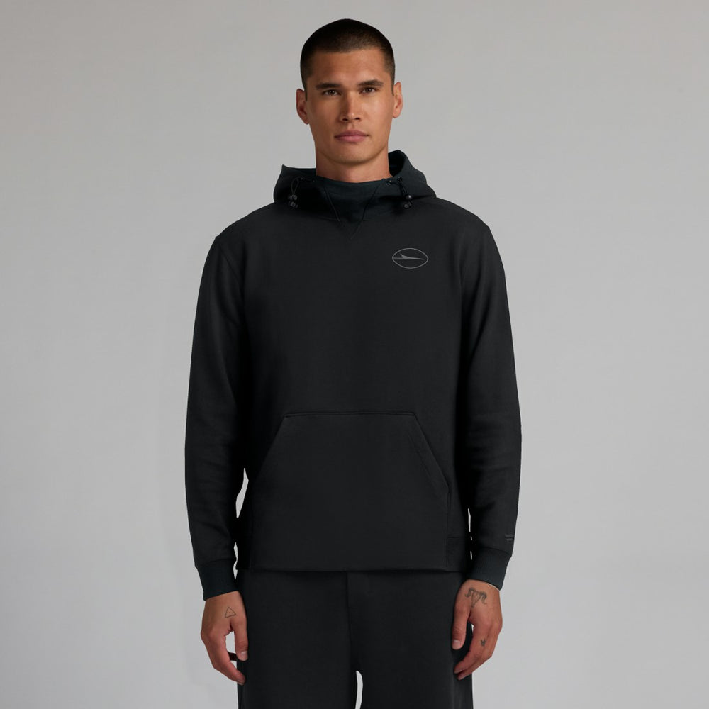 New York Jets Unisex Front Office Tonal Tri-Blend Pullover Hoodie - Black Hoodies