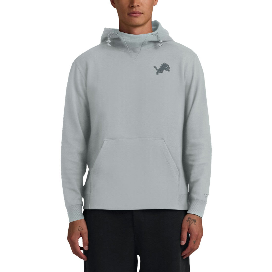 Detroit Lions Unisex Front Office Tonal Tri-Blend Pullover Hoodie - Gray Hoodies