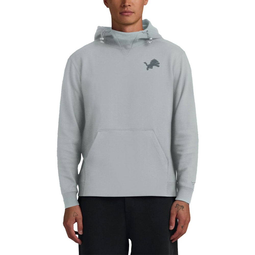 Detroit Lions Unisex Front Office Tonal Tri-Blend Pullover Hoodie - Gray Hoodies