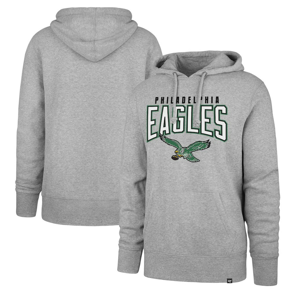 Philadelphia Eagles '47 Headline Pullover Hoodie - Gray Hoodies