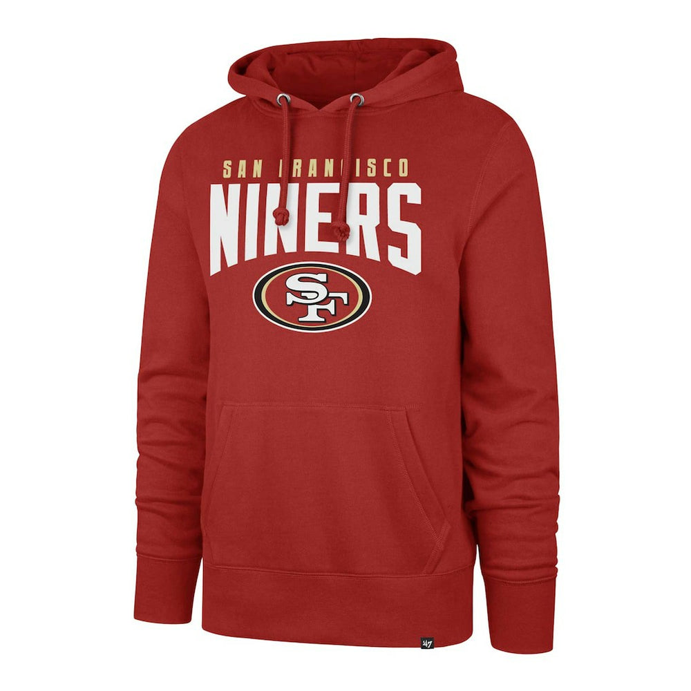 San Francisco 49ers '47 Headline Pullover Hoodie - Scarlet Hoodies