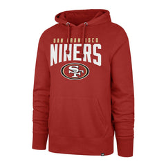 San Francisco 49ers '47 Headline Pullover Hoodie - Scarlet Hoodies