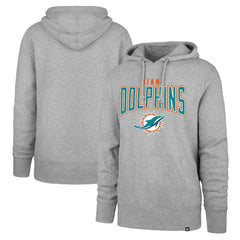 Miami Dolphins '47 Headline Pullover Hoodie - Gray Hoodies