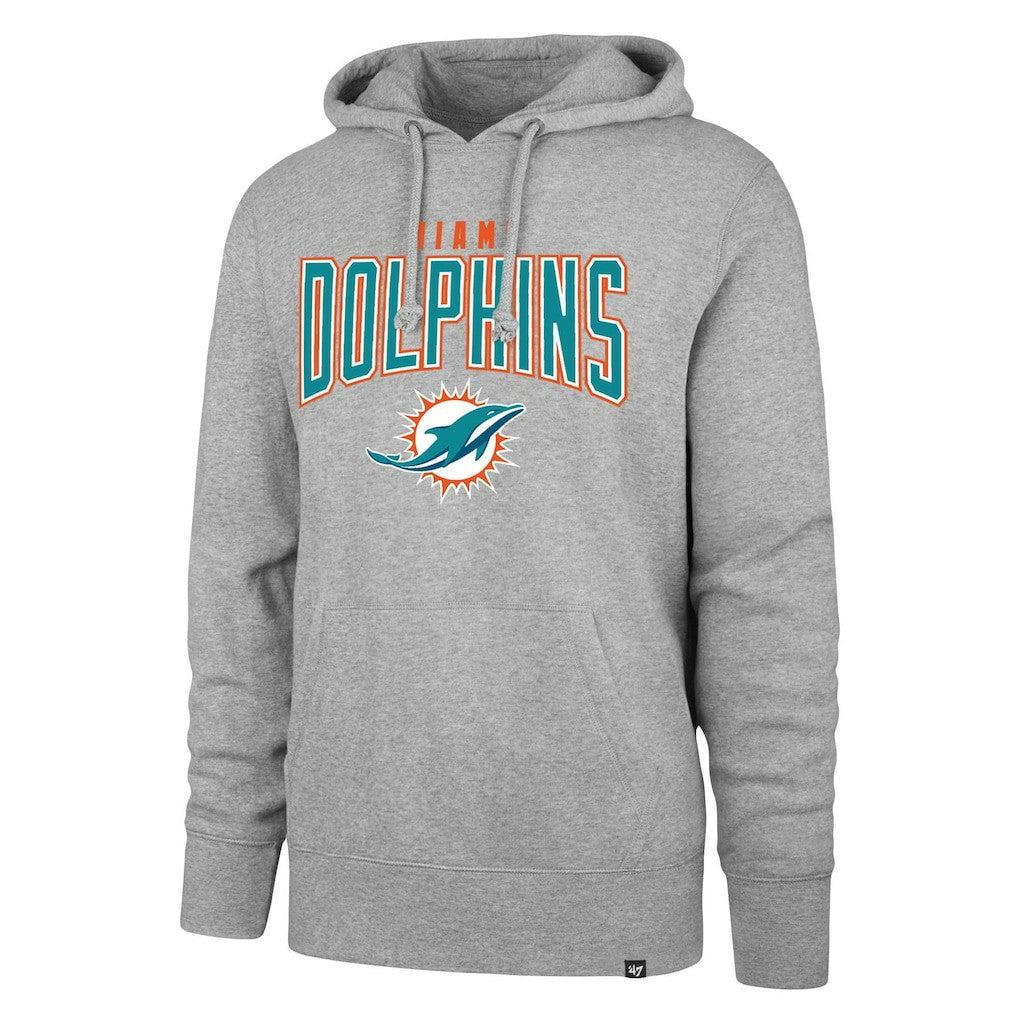 Miami Dolphins '47 Headline Pullover Hoodie - Gray Hoodies