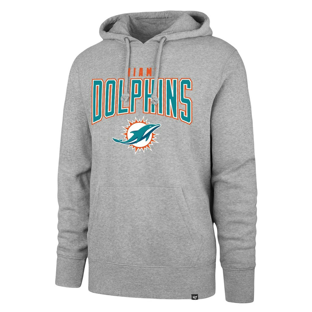 Miami Dolphins '47 Headline Pullover Hoodie - Gray Hoodies