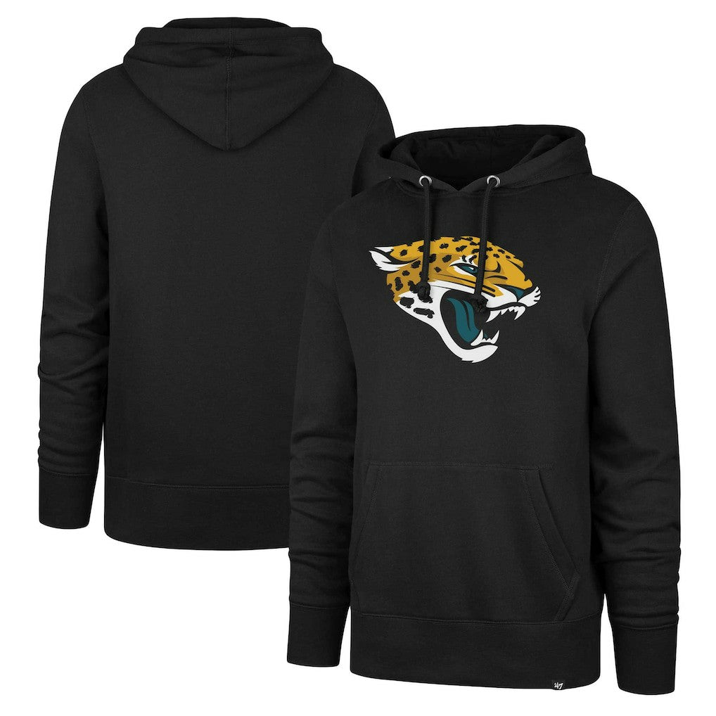 Jacksonville Jaguars '47 Imprint Headline Pullover Hoodie - Black Hoodies